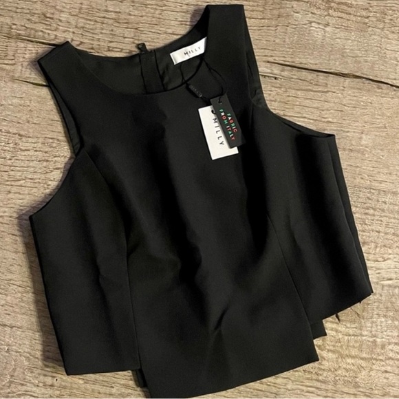 Milly Italian Cady Top in Black- 0,4,12 - Picture 4 of 8
